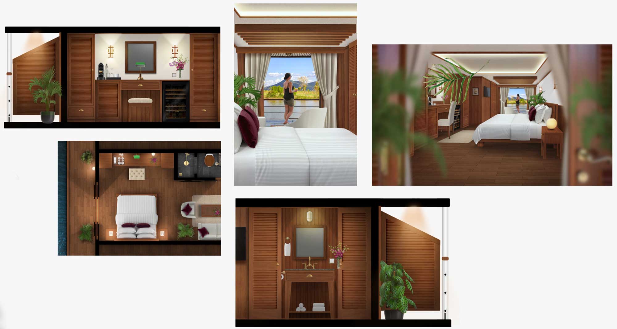 Our suites on the RV Tonle Pandaw